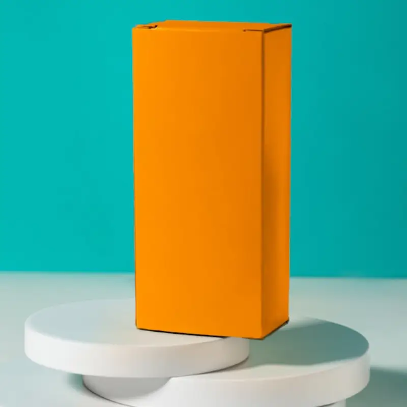 Yellow and white plastic container